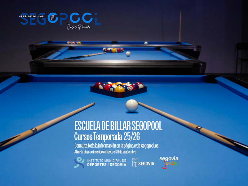 Escuela de Billar Segopool · Cursos 25/26