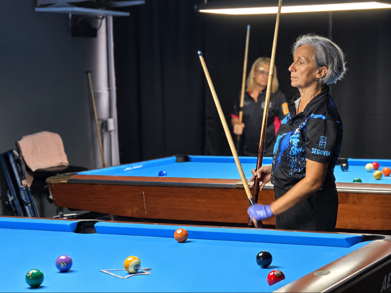 Mercedes García Gil hace historia para Segopool y lleva el billar femenino segoviano a la Copa de España