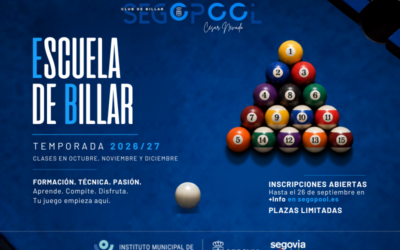 Escuela de Billar Segopool · Curso 26/27